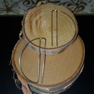 Sterling Silver Half Moon Earrings